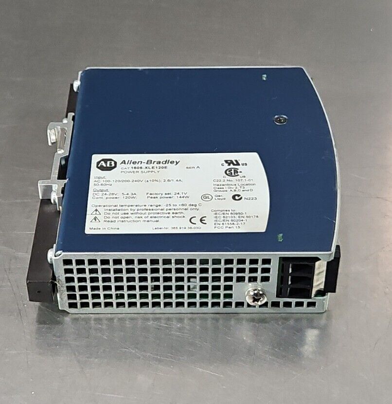 Allen-Bradley 1606-XLE120E Ser A. DC Power Supply.                        4E-23