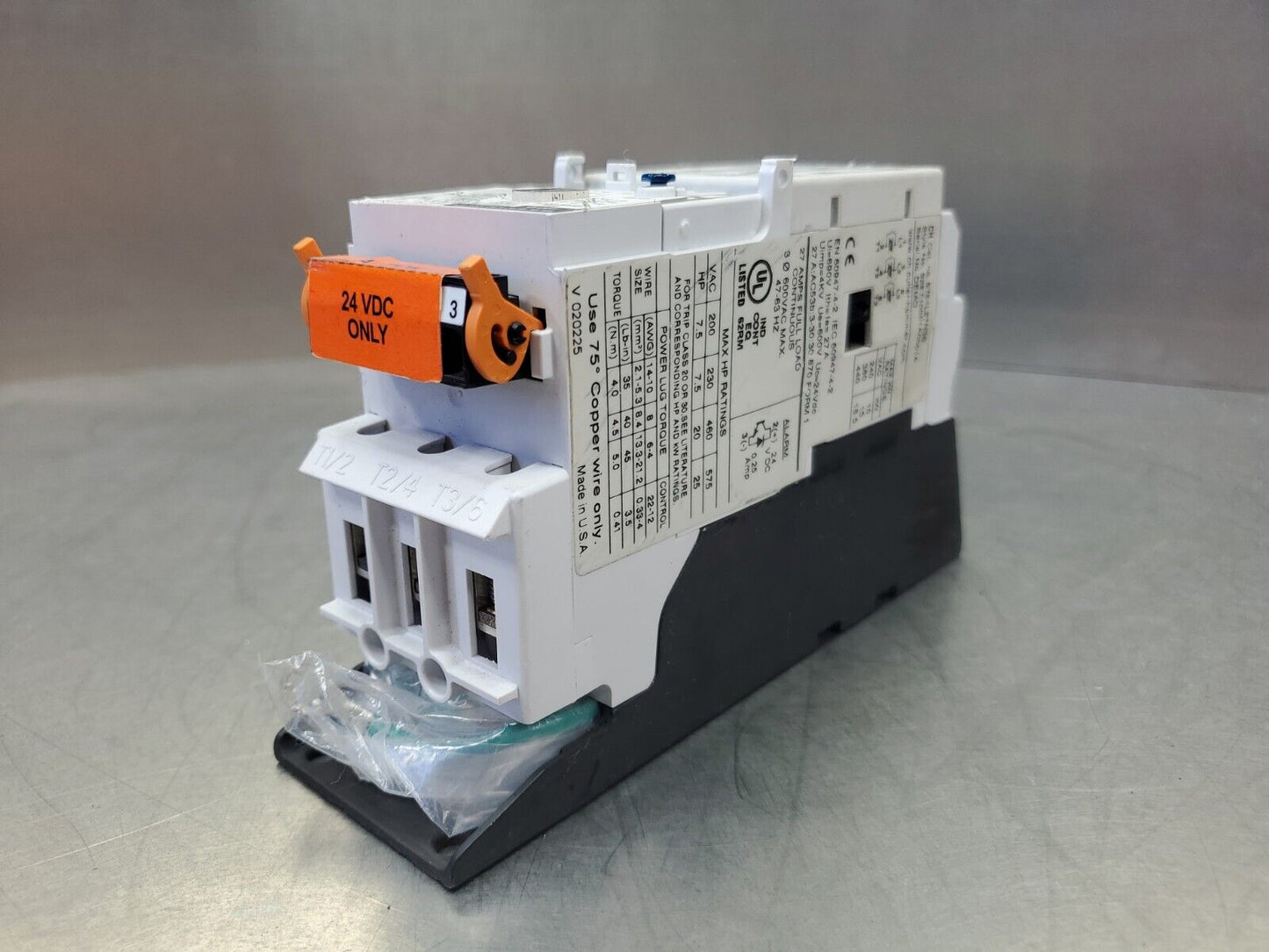CUTLER HAMMER S751L27N3S 575 VAC/25HP Max IT. Module.                       4E-7