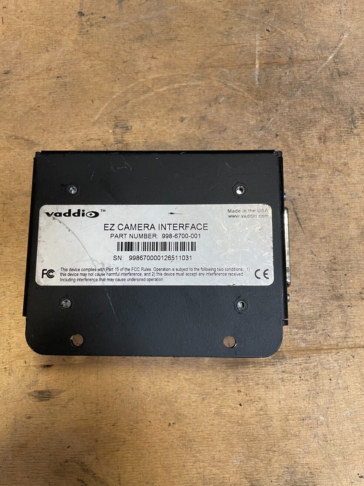 Vaddio 998-6700-001 EZ Camera Series Black Video Conferencing Interface