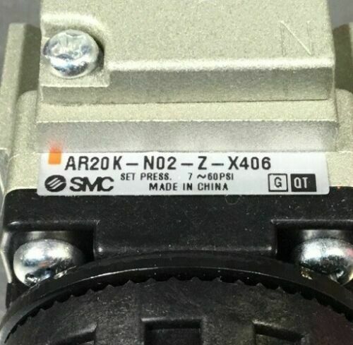 SMC AR20K-N02-Z-X406 Pneumatic Regulator 7-60 PSI                             6C