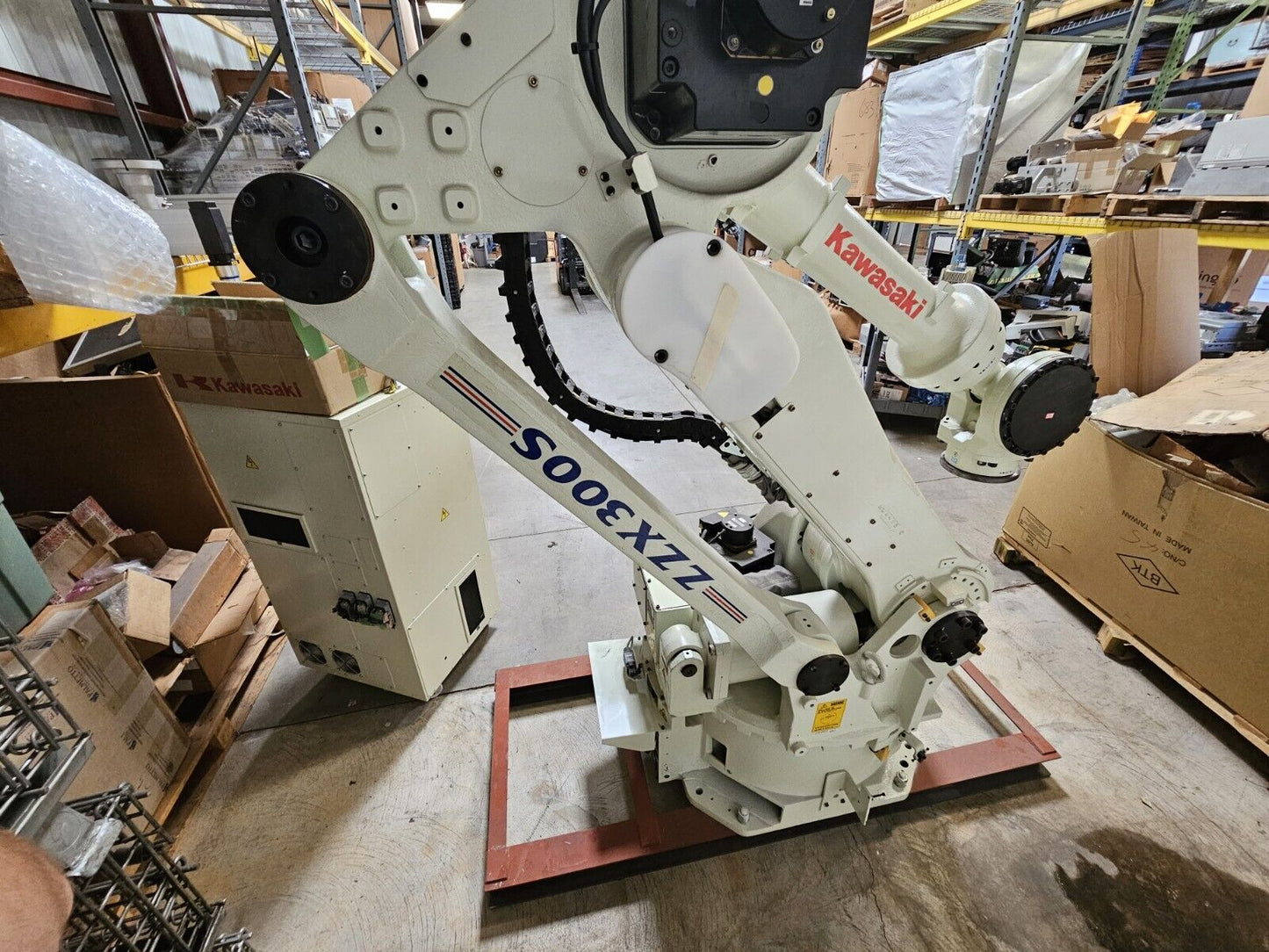 Kawasaki ZZX300S B Robot w/ D32F D001 CONTROL CAB/50817-1347 Teach PENDANT