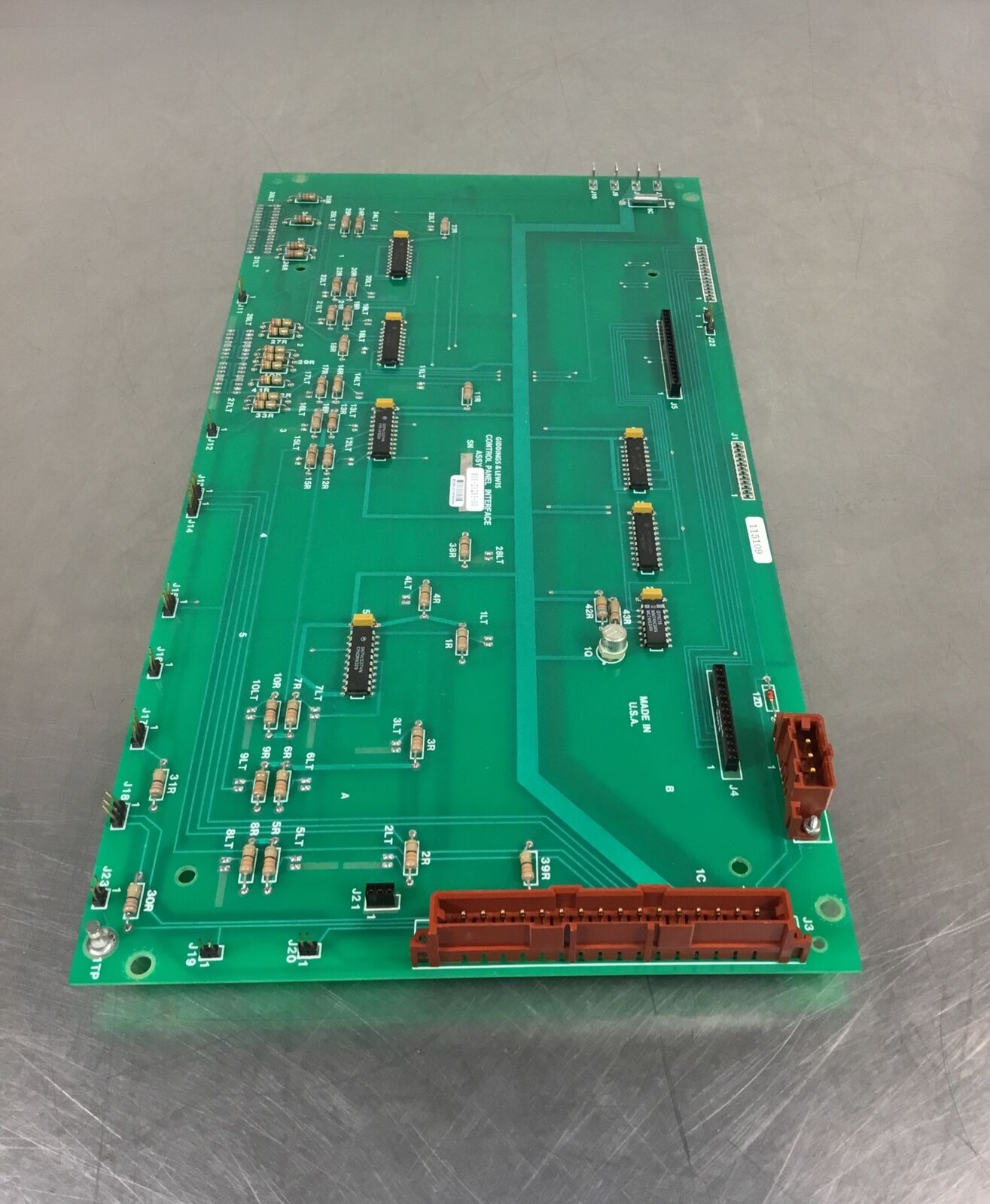 GIDDINGS & LEWIS CONTROL PANEL INTERFACE 810-21283-00    3E-6