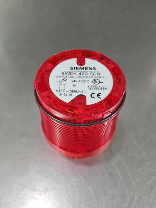 SIEMENS 8WD4-420-5DB  RED SAFETY LIGHT.                                   3D-15