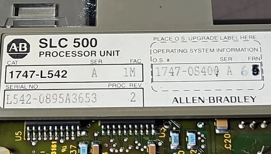 ERI... Allen-Bradley 1747-L542/A   Processor/Controller.    Loc3A11