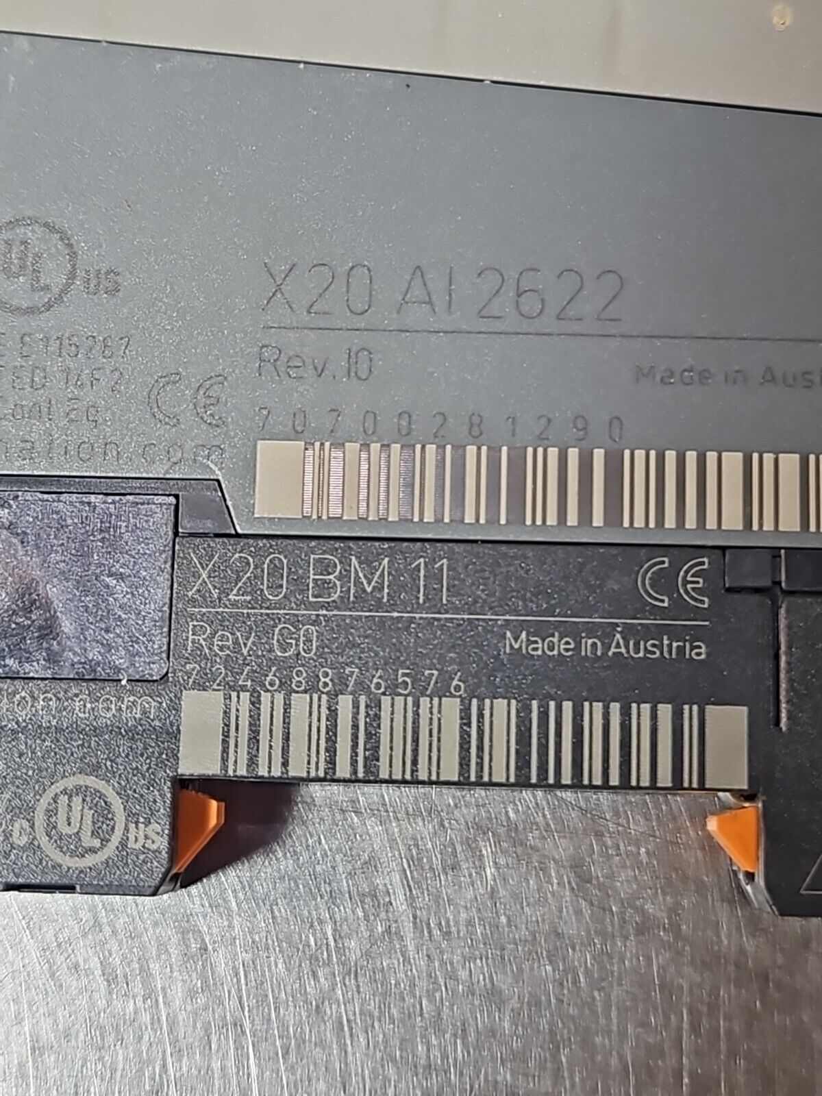 B&R X20AO2622 with X20 BM 11. Analog Output Module.                    Loc 3E-32