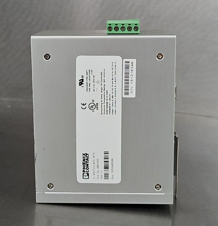 PHOENIX CONTACT FL SWITCH SFN 16TX 2891933.                                3B-19