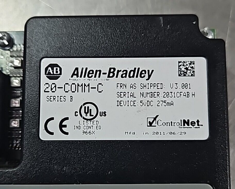Allen-Bradley 20-COMM-C Industrial Control System.                      Loc 4E-5