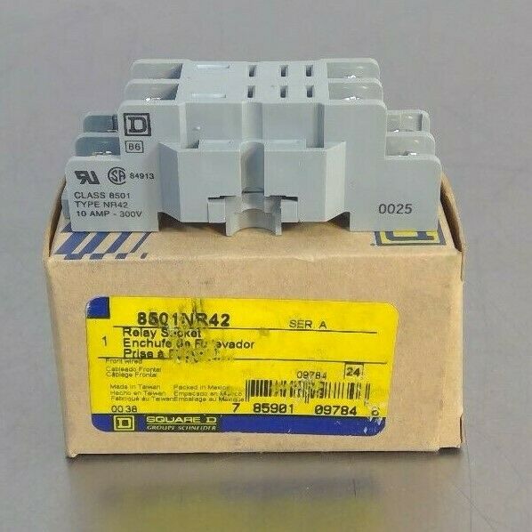 Square D - 8501NR42 Series A - Relay Socket                                   4H