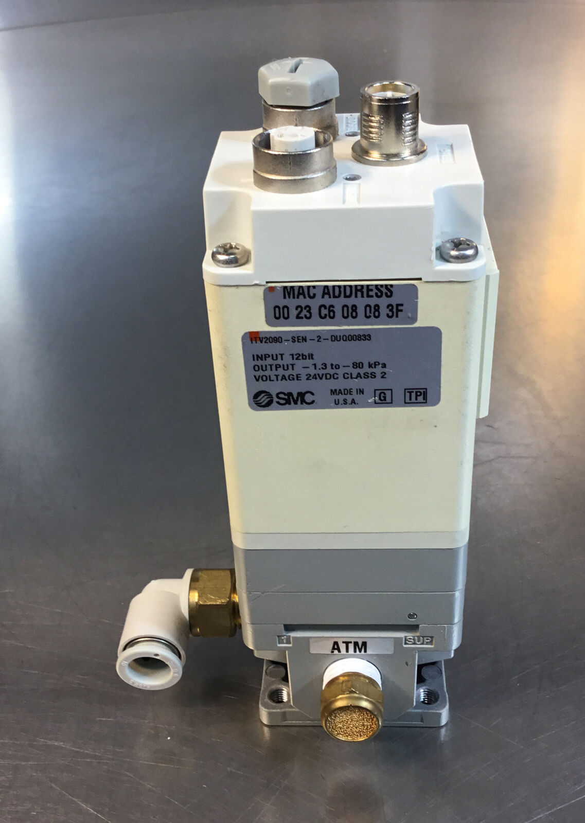 SMC  ITV2090-SEN-2-DUQ00833  E/P Regulator Ethernet IP 24 VDC   6D