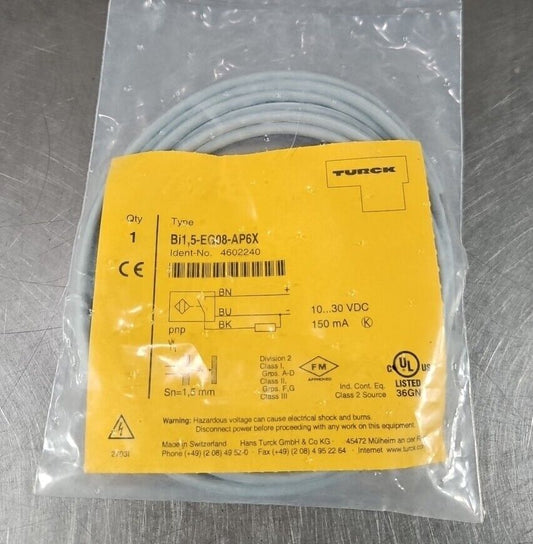 TURCK Bi1,5-EG08-AP6X INDUCTIVE SENSOR.                                Loc5E-18