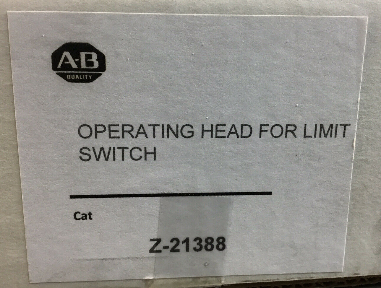 ALLEN BRADLEY  Z-21388  OPERATING HEAD FOR LIMIT SWITCH    4H
