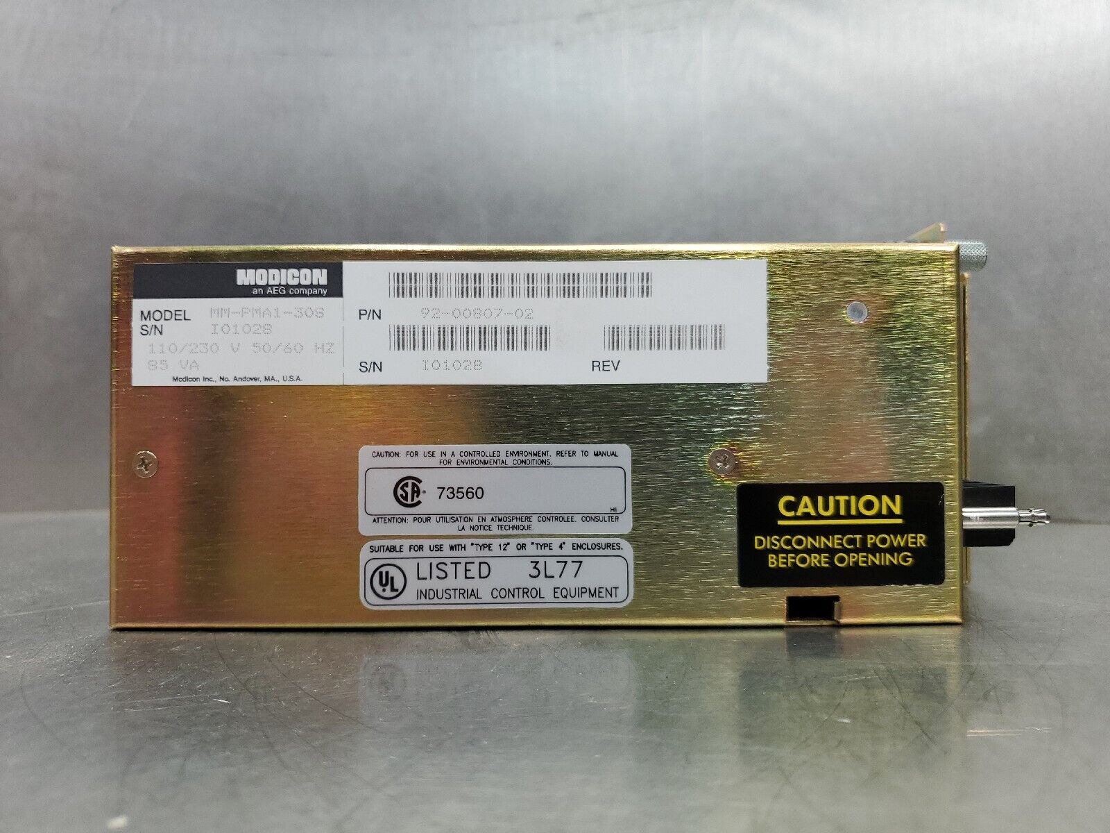 AEG/MODICON MM-PMA1-30S PanelMate Control Module. 1E – Palmetto ...