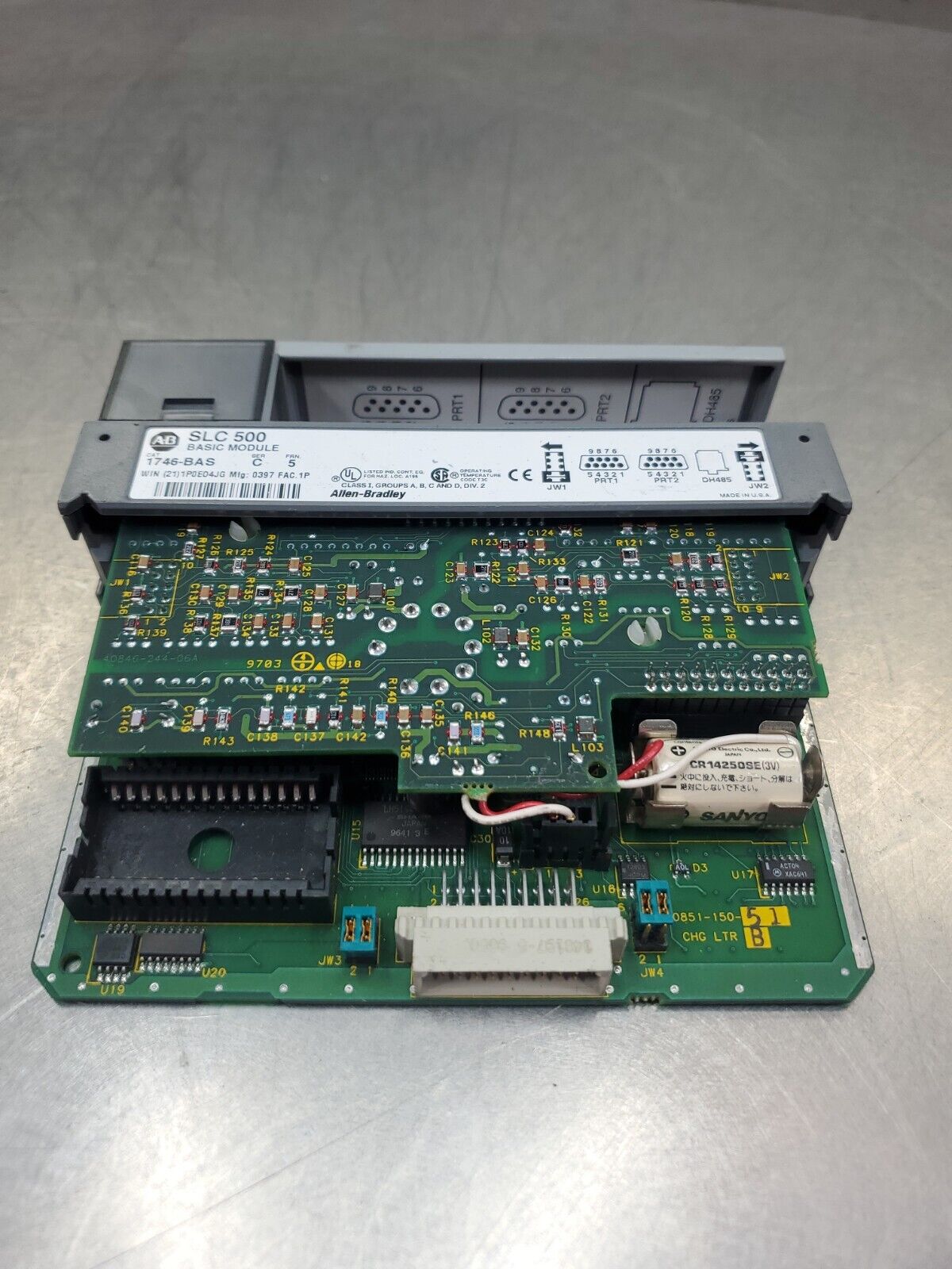 Allen Bradley 1746-BAS Ser. C FRN 5 SLC 500 Basic Module.                  3D-12