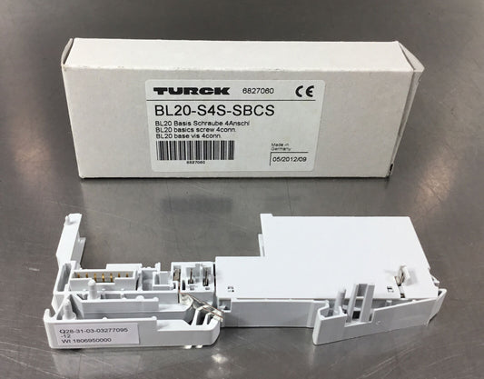 Turck BL20 I/O Module Base  BL20-S4S-SBCS  6827060      3C