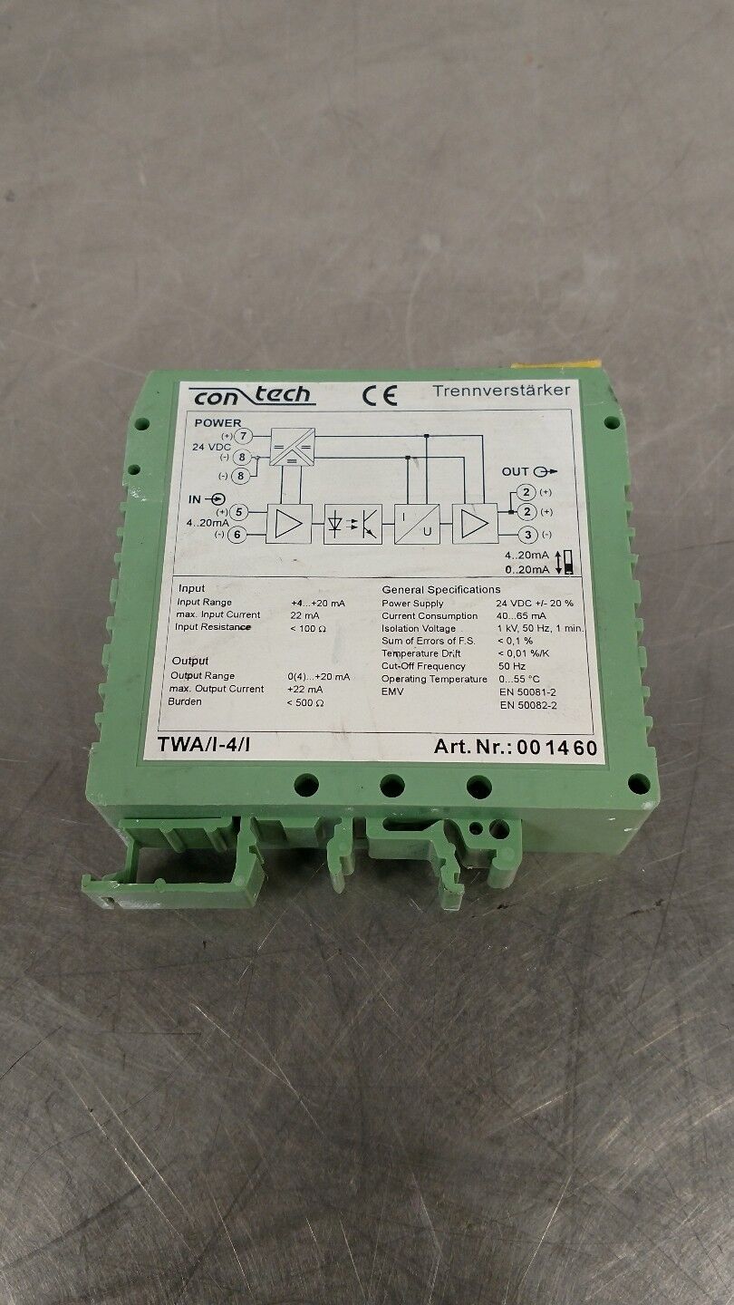 Contech TWA/I-4 Isolating Amplifier Art.Nr.001460                          3D-28