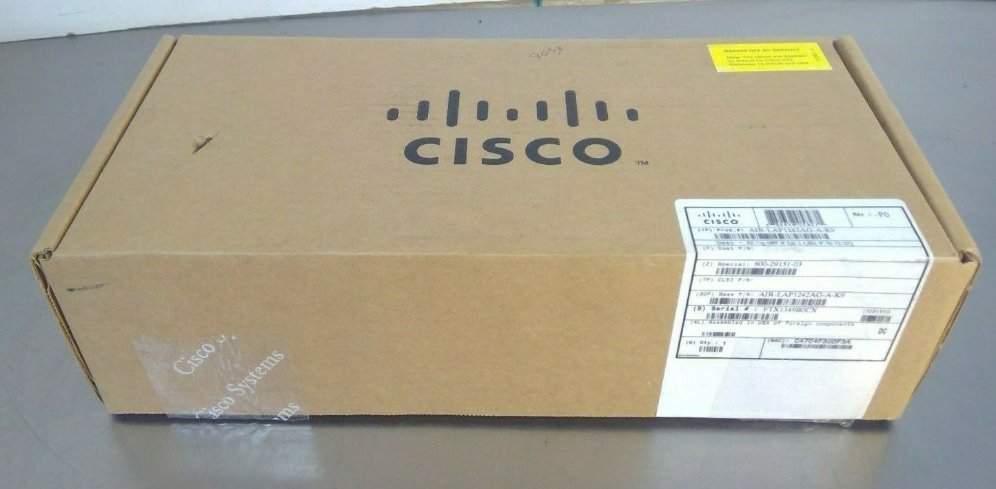 Cisco AIR-LAP1242AG-A-K9 Aironet Wireless LAN Access Point                    3C