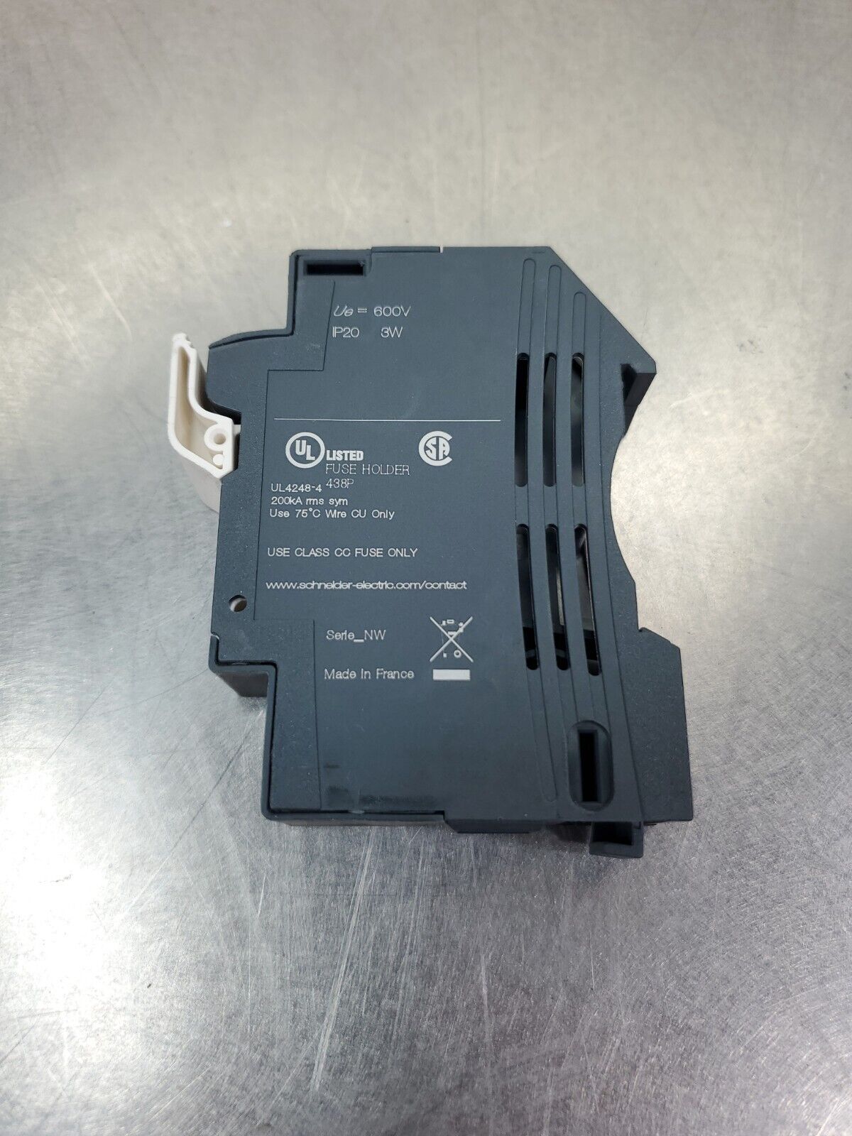 Schneider Electric DFCC1V Class CC 10x38 Fuse Disconnector Module.          4E-5