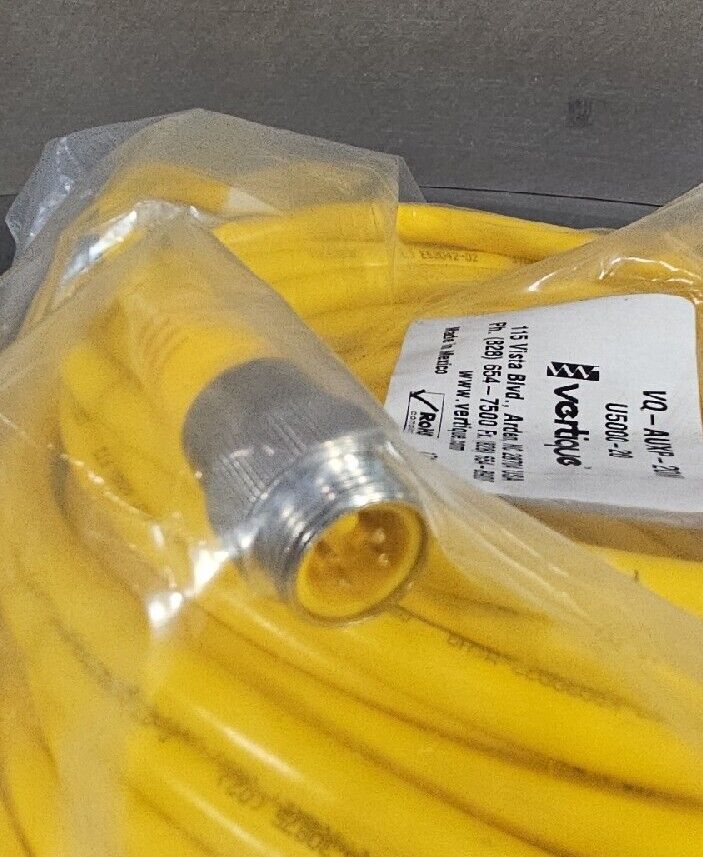 VERTIQUE VQ-AUXP-20M PLC Cable - YELLOW                                   Loc 5K