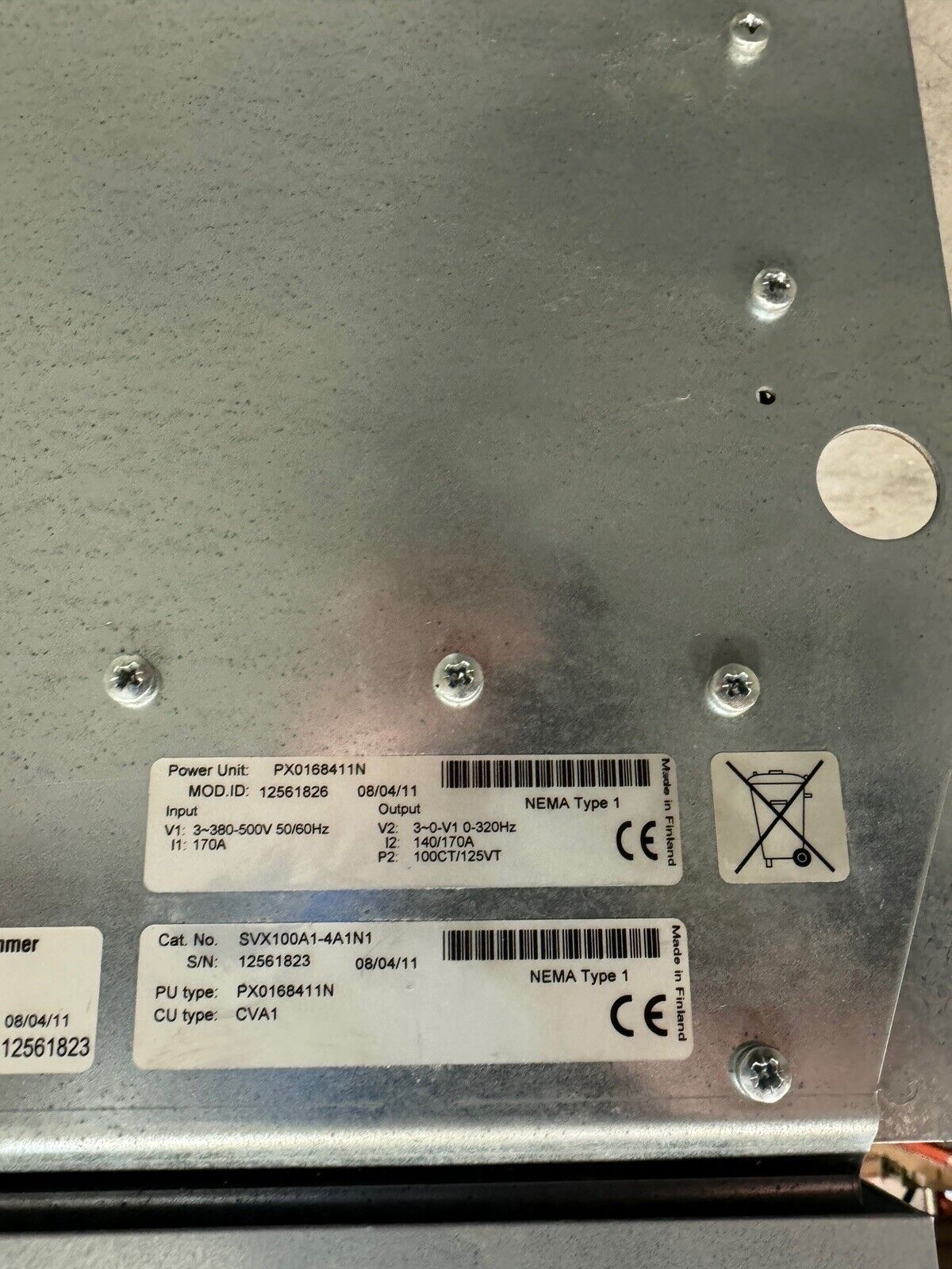 SVX100A14A1N1 Cutler Hammer 140A 460V 100HP SVX9000
