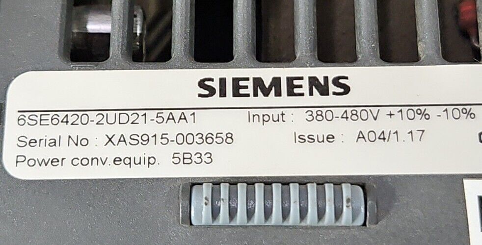 Siemens 6SE6420-2UD21-5AA1 Micromaster 420 Inverter AC Drive.               1B-1