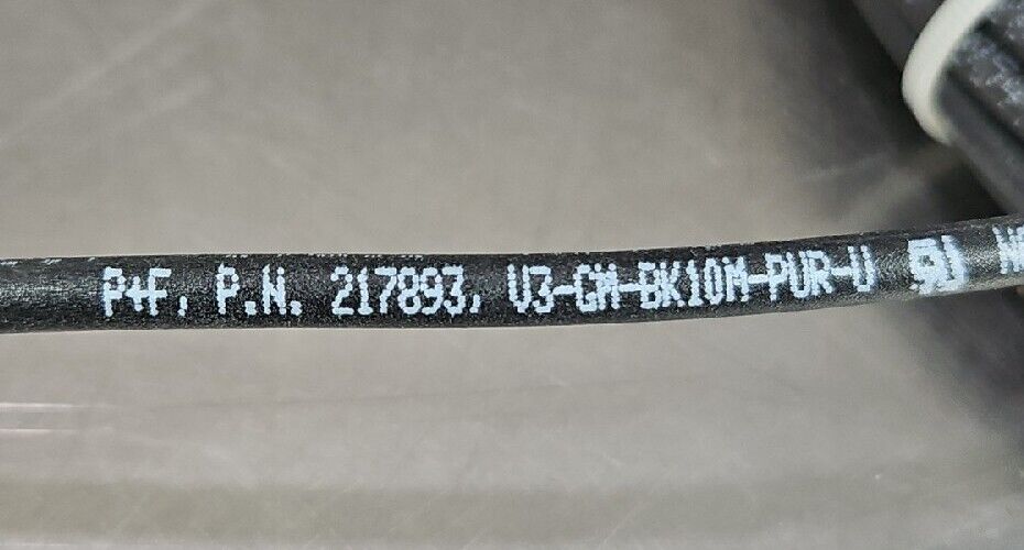 P+F V3-GM-BK10M-PUR-U - 217893 PLC Cable                               Loc 5D-14