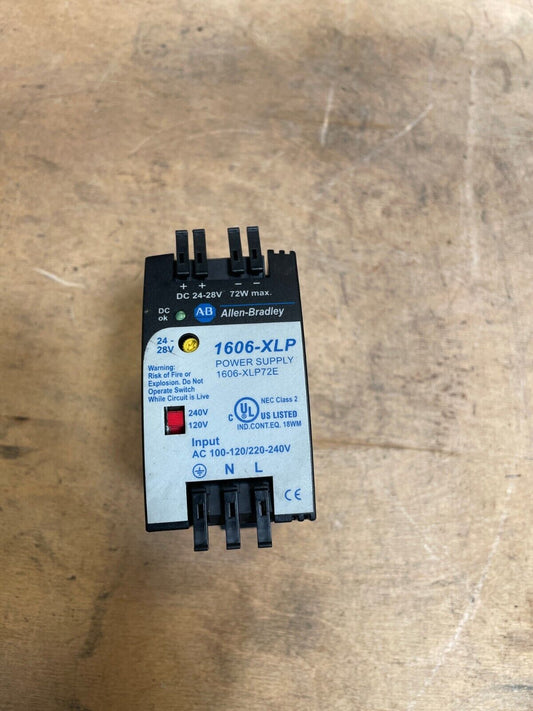 Allen-Bradley 1606-XLP72E Compact Single-Phase Power Supply 24-28VDC Output