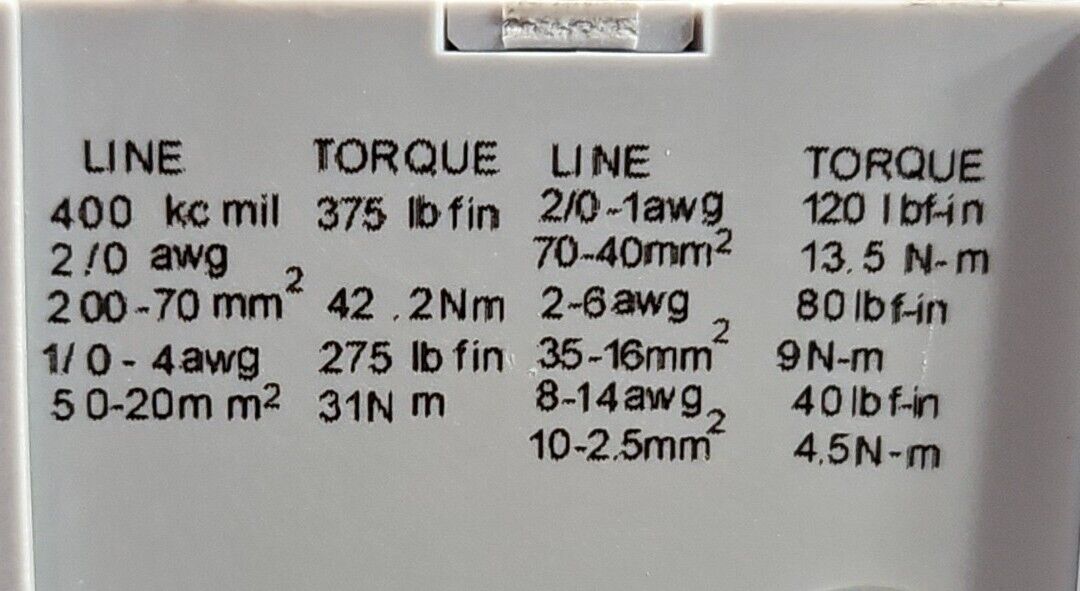 Marathon EPBAD74 Distribution Block, 335A, 600V.                           4C-22