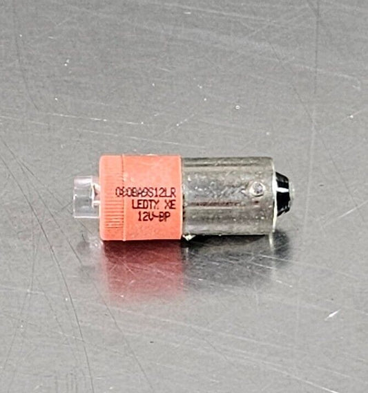 GE 080BA9S12LR LED LAMP 12V-BP (ORANGE)                                Loc 4E-14