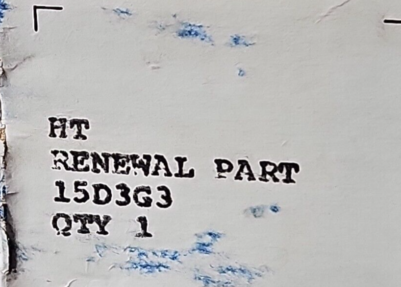 General Electric 15D3G3 Renewal part.                        Loc4C18