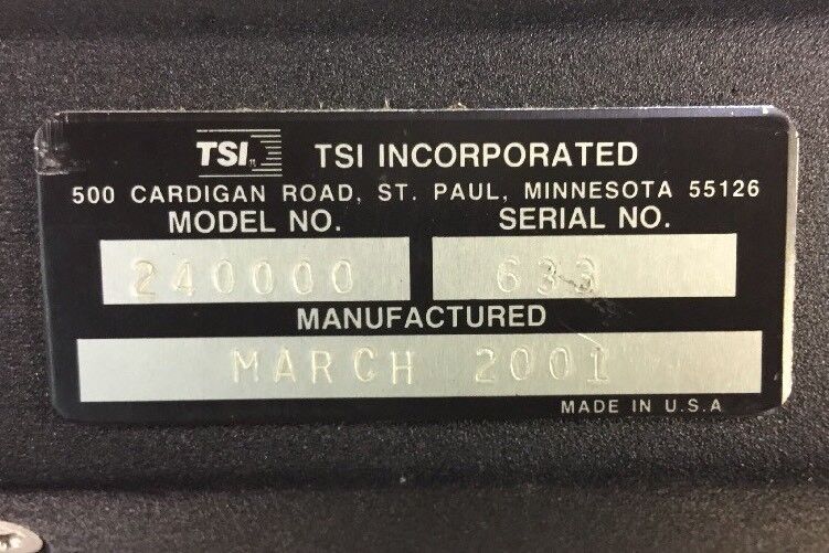TSI Inc. LaserSpeed Model 240000 Length & Speed Gauge 100mW peak 650-810 WL. 1F