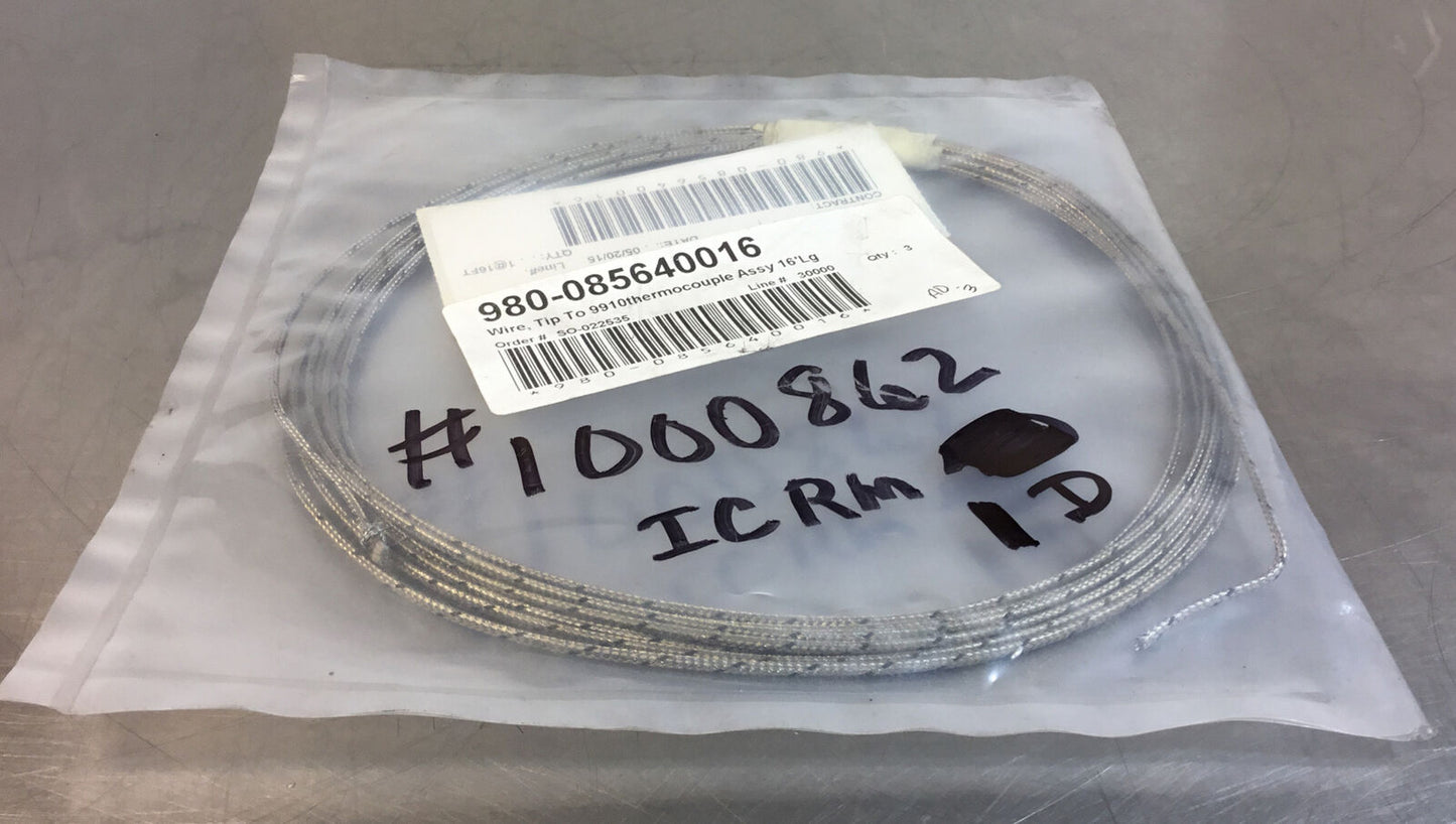 980-085640016  Thermocouple Wire 9910  16 Feet Long     5D