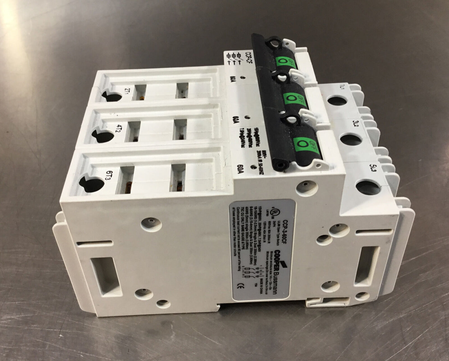 EATON CORPORATION  CCP-3-60CF  Switch 60A 600VAC 3 Pole     Loc.4A