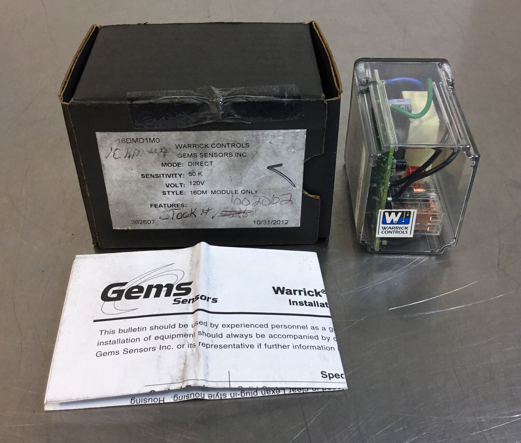 GEMS SENSORS / WARRICK CONTROLS  16DMD1M0  120VAC     3B-4