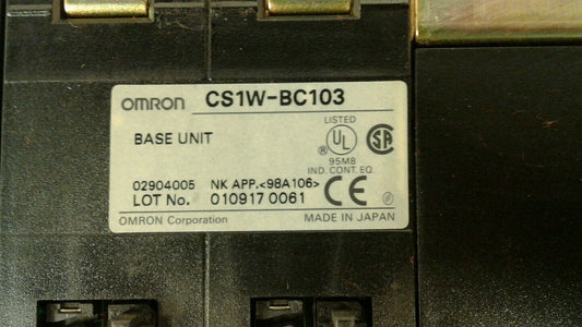 Omron CS1G SYSMAC PLC - see description for indivd modules included.        3B