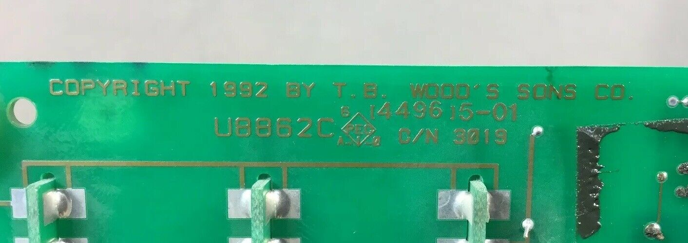 TB WOODS PC327 Rev. B PC BOARD    3B