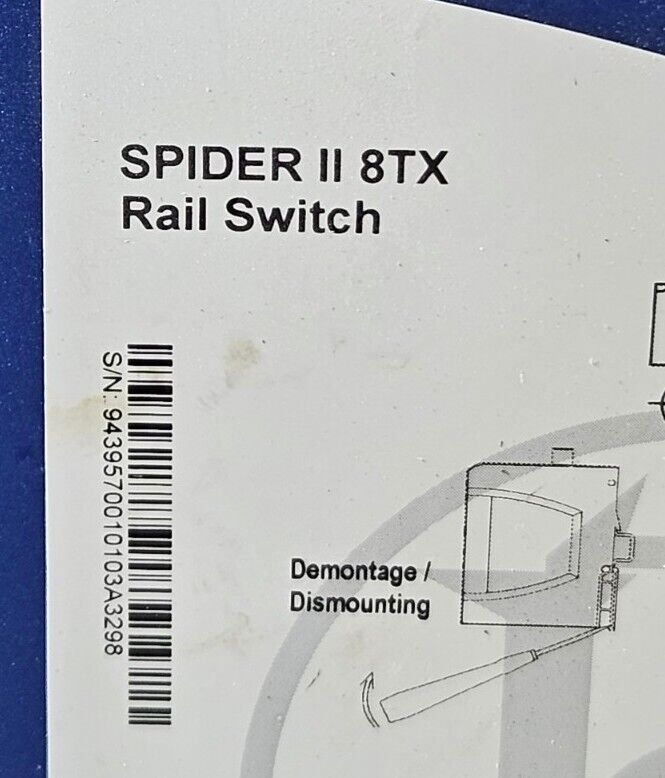 HIRSCHMANN SPIDER I1 8TXRail Switch.  Ethernet.                           3B-22
