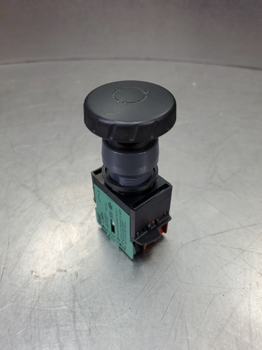 Schlegel TYPE MTIV/MTZ 3-Contact Black Pushbutton.                         4D-18