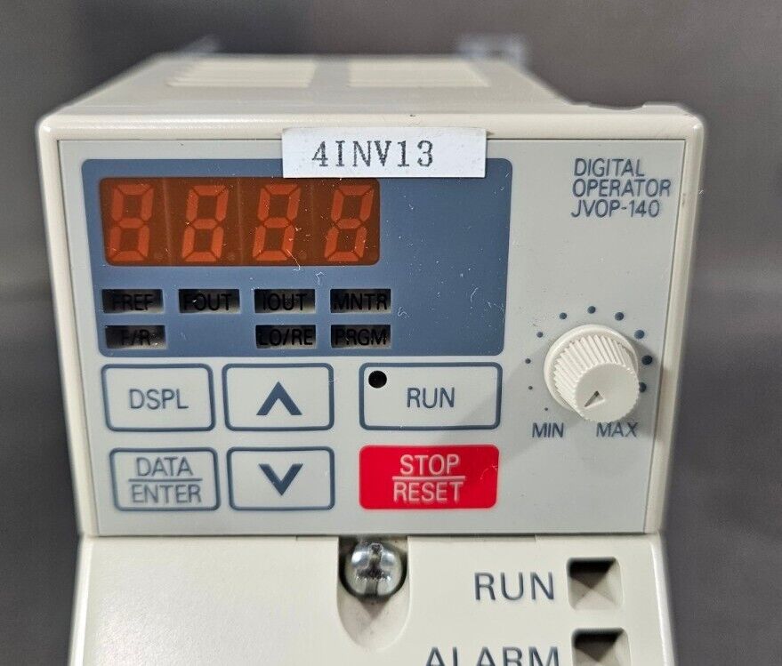YASKAWA CIMR-V7NA20P7. Variable Frequency Drive. PRG 0013. Loc 1B-3
