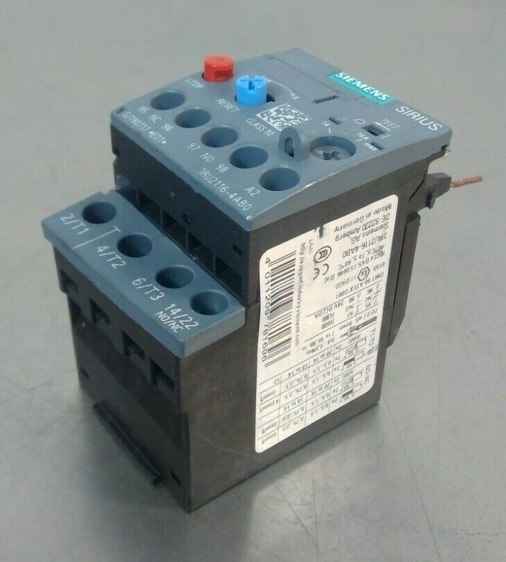 Siemens SIRIUS - 3RU2116-4AB0 - Overload Relay                                4G