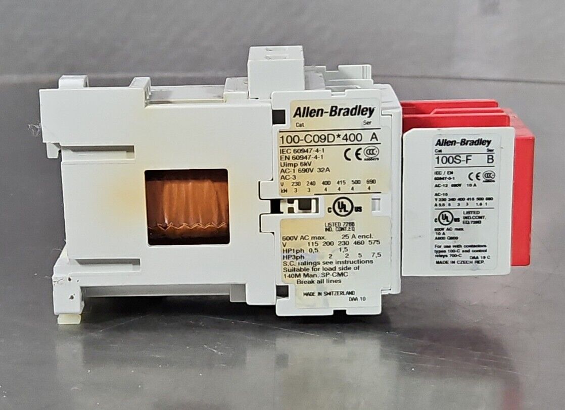 Allen-Bradley  100S-C09DJ404C  Ser A (Complete Devic) Safety Contactor.    4E-17