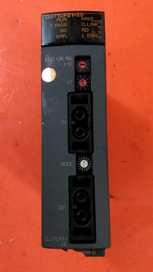 Mitsubishi QJ71LP21-25 MELSEC-Q series Data Link Unit PLC Module. 5VDC 0.55A. 3A