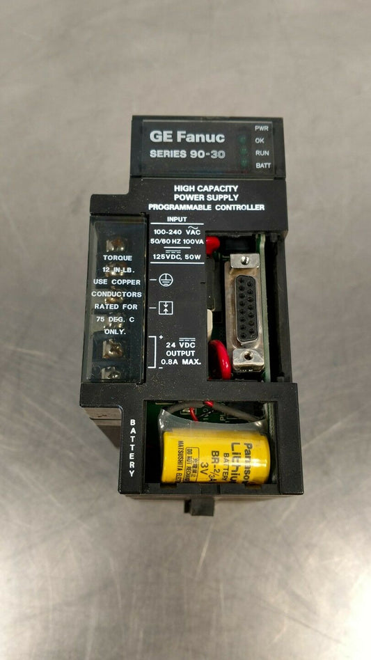 GE Fanuc IC693PWR330C 120/240VAC HI-CAP 30W Power Supply EW