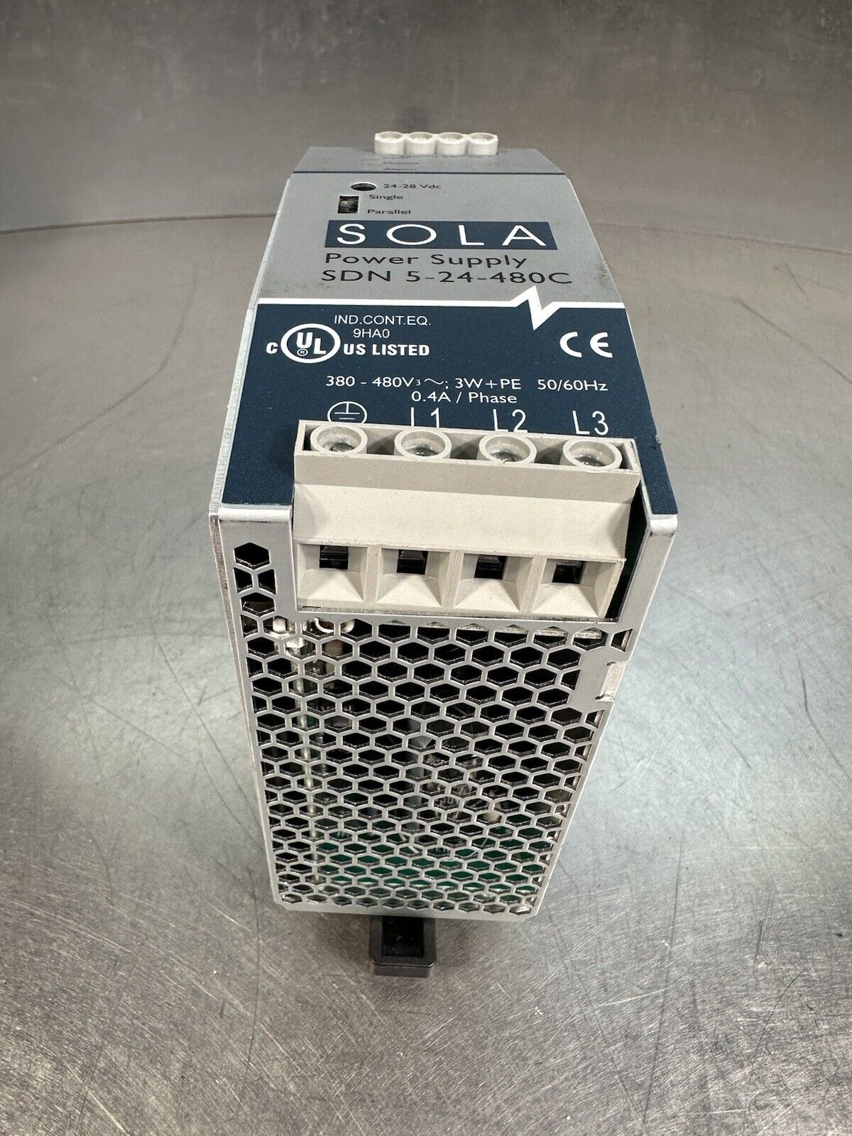 Emerson Industrial Automation Sola SDN 10-24-480C Power Supply (BIN-1.5.3)