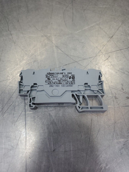 WAGO 2002-1401 4-CONDUCTOR THROUGH TERMINAL BLOCK.                          4D-8