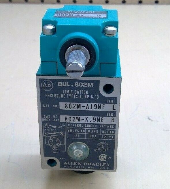 Allen-Bradley 802M-AJ9NF Ser. E Limit Switch                              5E