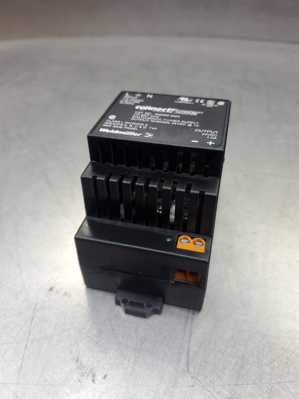 WEIDMÜLLER connectPower 24VDC 1A SWITCHMODE POWER SUPPLY.                     4H