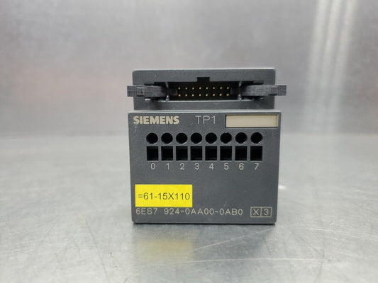 Siemens 6ES7 924-0AA00-0AB0 TP1 Terminal Block.                            3E-15