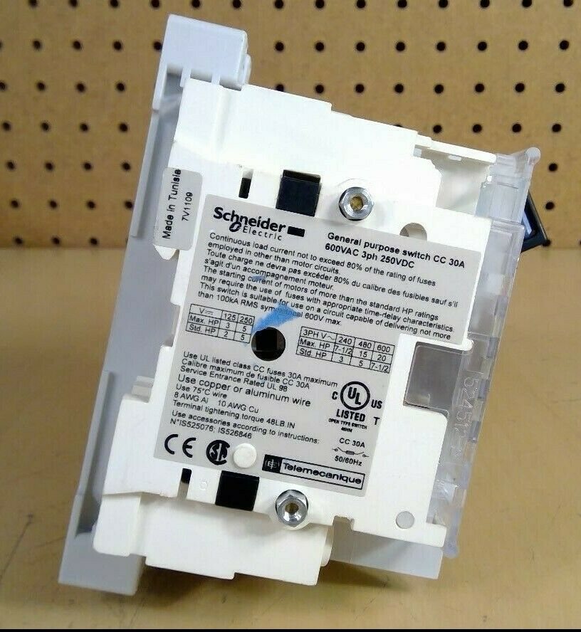 Schneider Electric GS1EERU30 Disconnect Switch                    4H