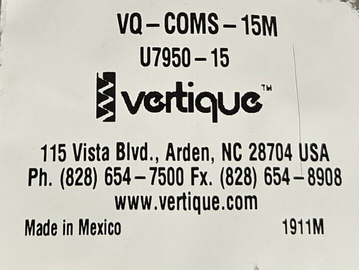 VERTIQUE VQ-COMS-15M PLC Cable                                            Loc 5K