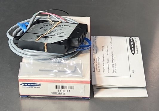 BANNER SM53RF0 LED Scanner Sensor Fiber Optic .  Loc5D19